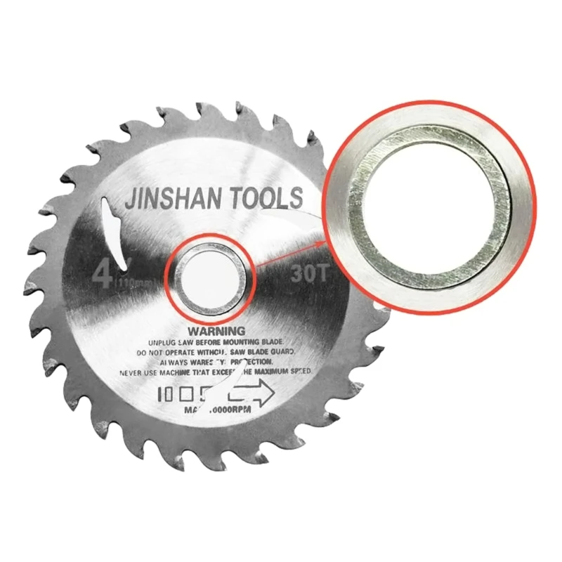 K1KA Circular   Reduction Rings High Speed Stainless Steel Cutting Disc Conversion Ring Woodworking Tools 7Pcs