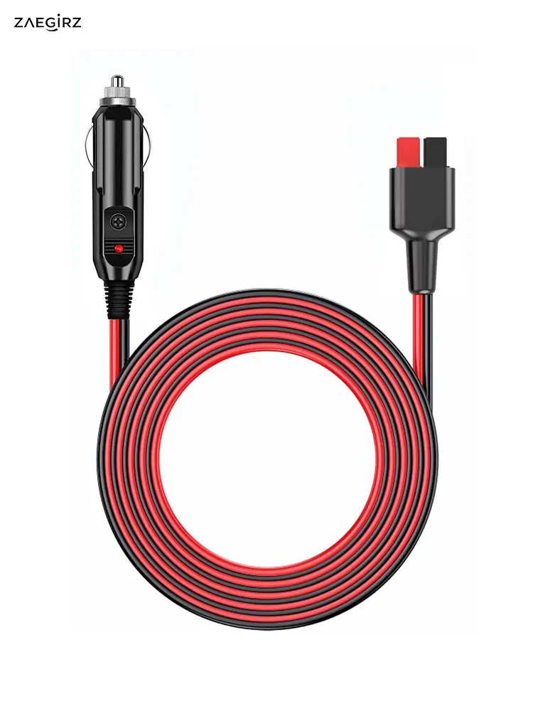 Kabel do zapalniczki samochodowej o długości 2 m/6,5 stopy do przenośnych stacji zasilania Goal Zero/GRECELL/EBL/FlashSpeed/OUPES z portem ładowania Anderson. — zdjęcie produktu 7