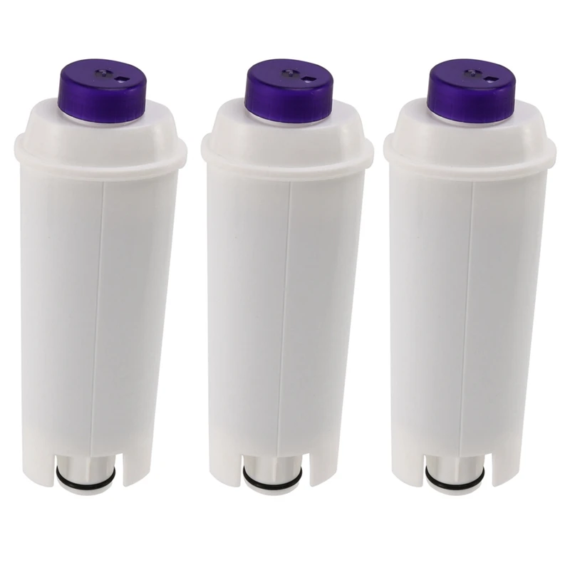 3X Coffee Machine Water Filter For Delonghi DLSC002 Filter Cartridge Compatible With ECAM, ETAM, EC680, EC800