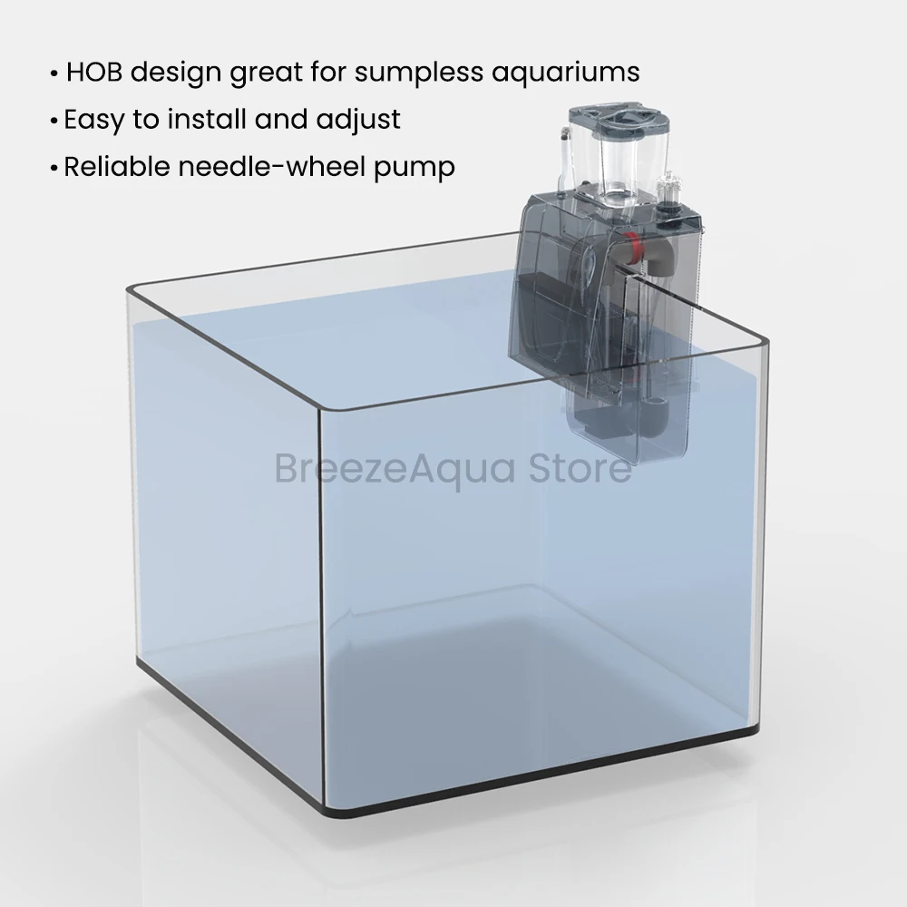 Bubble Magus BM QQ1 QQ3 HOB Hang on Back External Nano Protein Skimmer for Saltwater Coral Reef Aquariums