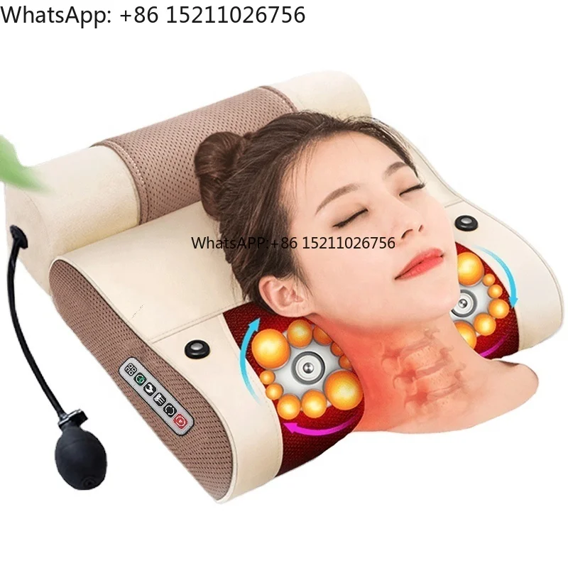 adjustable-vibrating-therapeutic-massage-neck-pillow