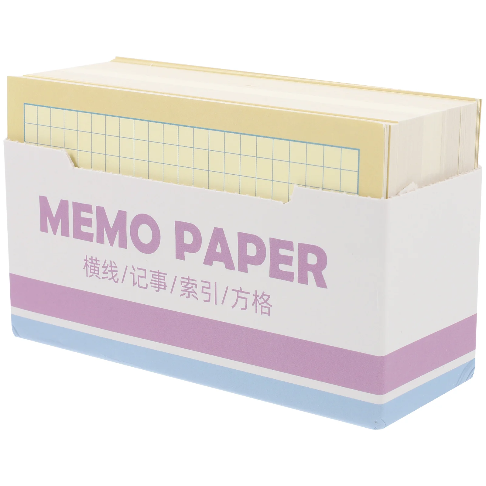 180 Pcs Index Card Notes Blank Cards Memo Lined Straight Grain Flash for Studying Vocabulary Paper