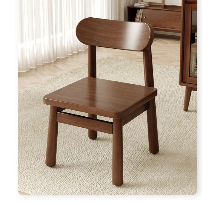 Small stool household solid wood small chair living room backrest chair simple modern soft bag bench stool door shoe stool