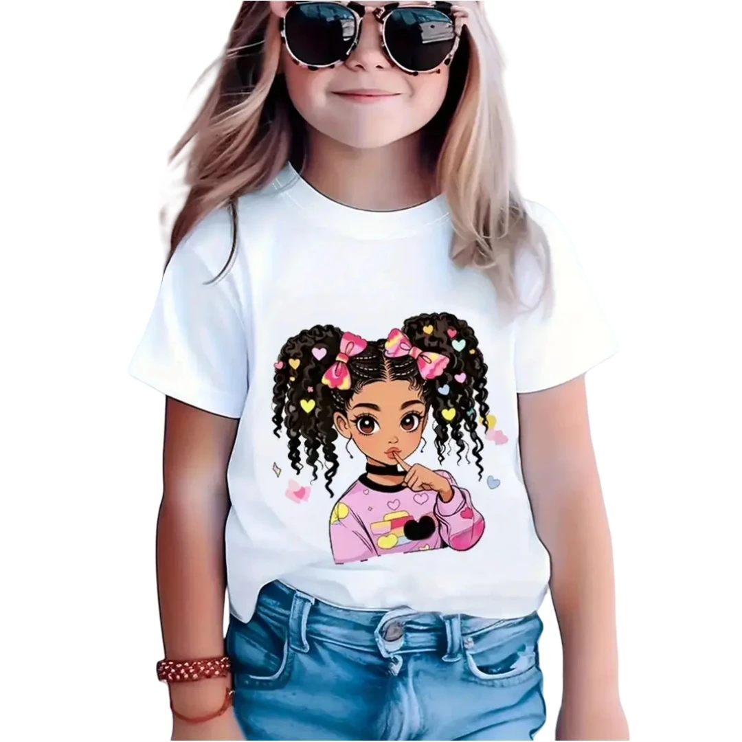 

Colorful Child T-Shirt Summer Short Sleeve T-Shirts for Girls Tops Fashion Little Girl Clothes Casual O-Neck Boy Child Tee Shirt