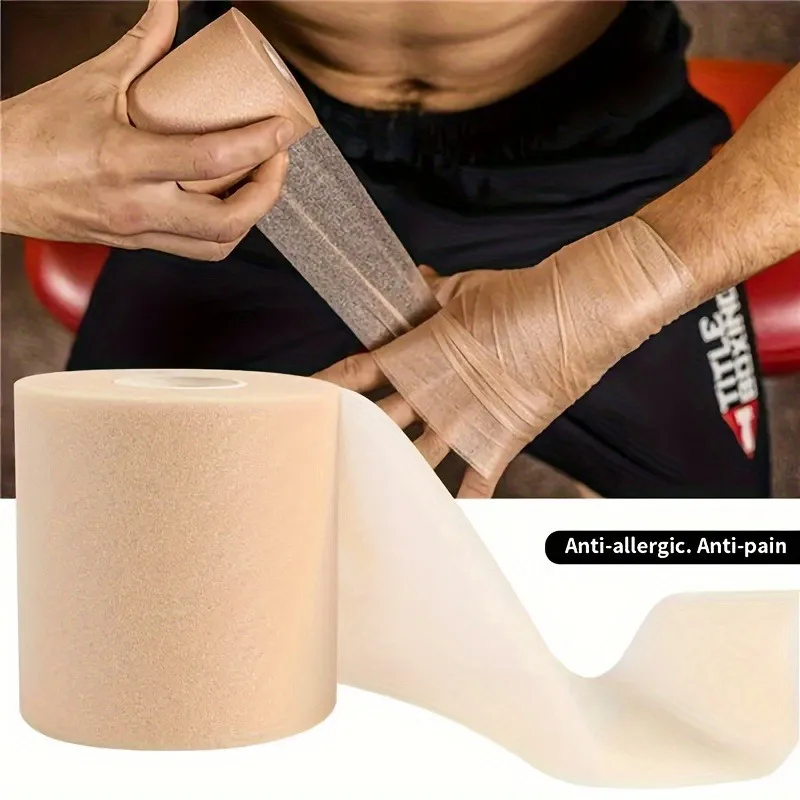 Self-adhesive elastic bandages provide support for wrists, elbows, knees, and ankles. Ideal for fitness, rehab