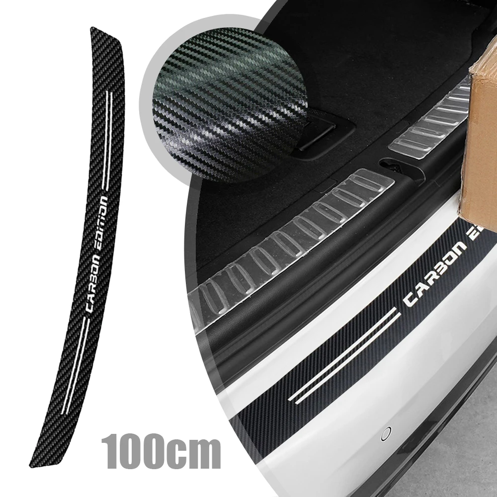 

1pc Car Scratch Protection Decal Strip Car Rear Trunk Bumper Guard Pad Sticker Universal Styling Decoration Auto Accessories