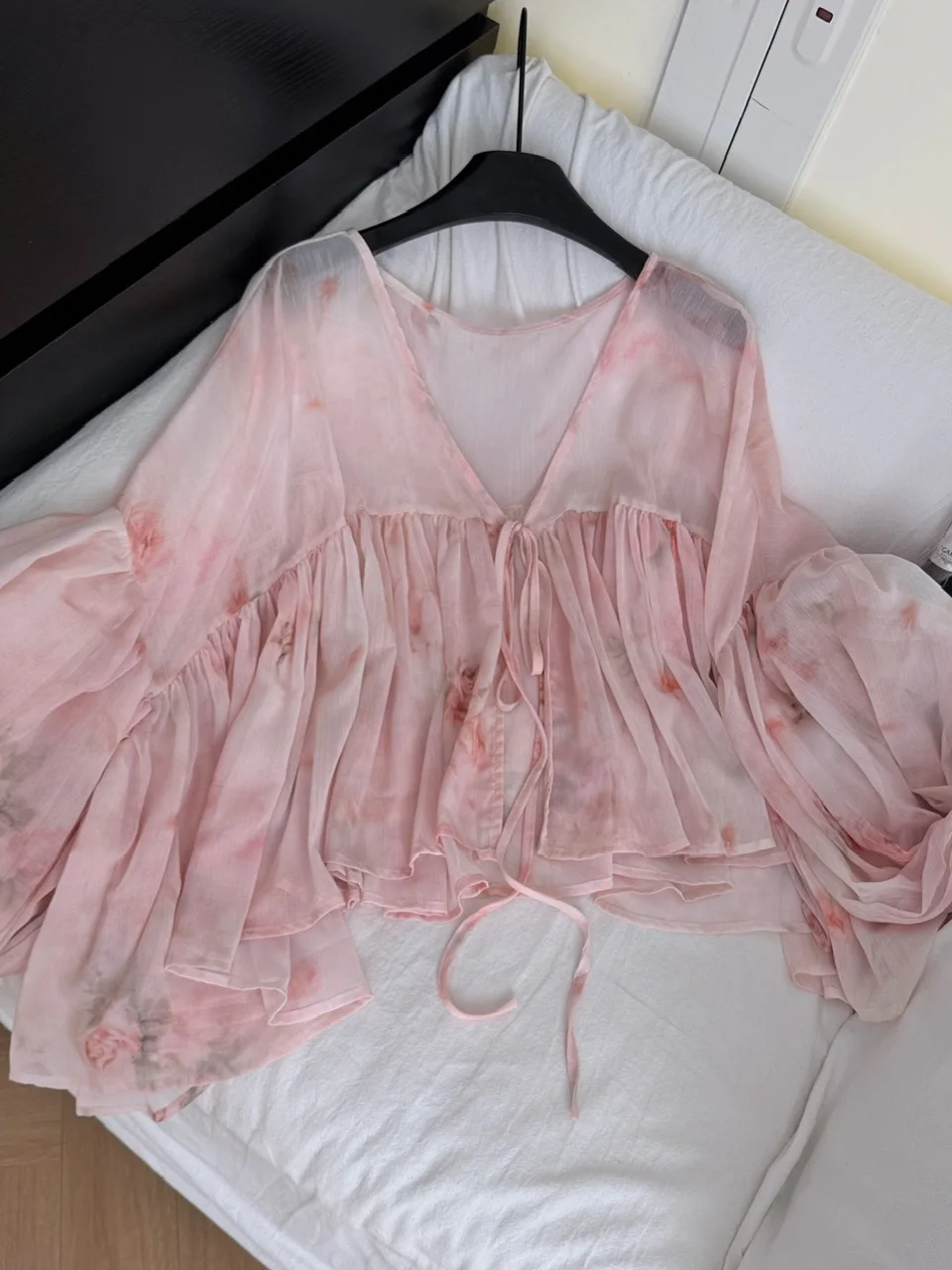 

Pure Desire Aosphere Loose Long Sve Chiffon Cover up Dr Set с поясом Майка Bodycon Юбка Ансамбль для женщин