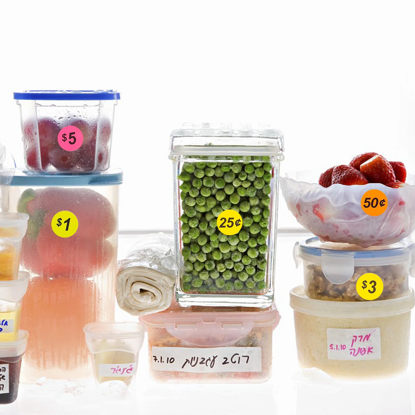 

3500pcs Price Labels Stickers Round Number Tags for Yard Garage Sales Bright Colors Easy to Use 25 Sheets Retail Store