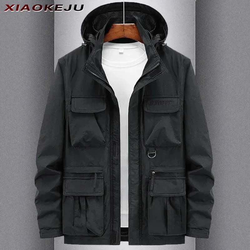 

Men's Autumn Clothing Jackets for Mens Vintage Male Jumper Lightweight Padded Designer Clothes Vest Windbreaker Hooded Coat Golf