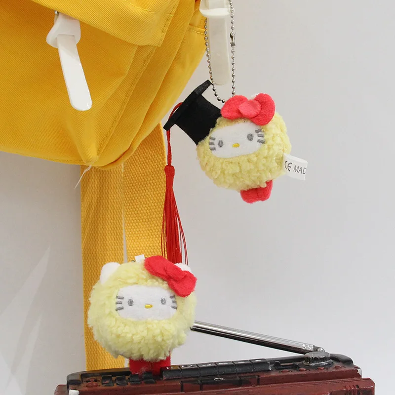 

7 см корейская версия Sanrio, кукла-суши с жареными креветками, плюшевая кукла, ценная подвеска, милая кошка, игрушка для девочек, рюкзак, очаровательный подарок