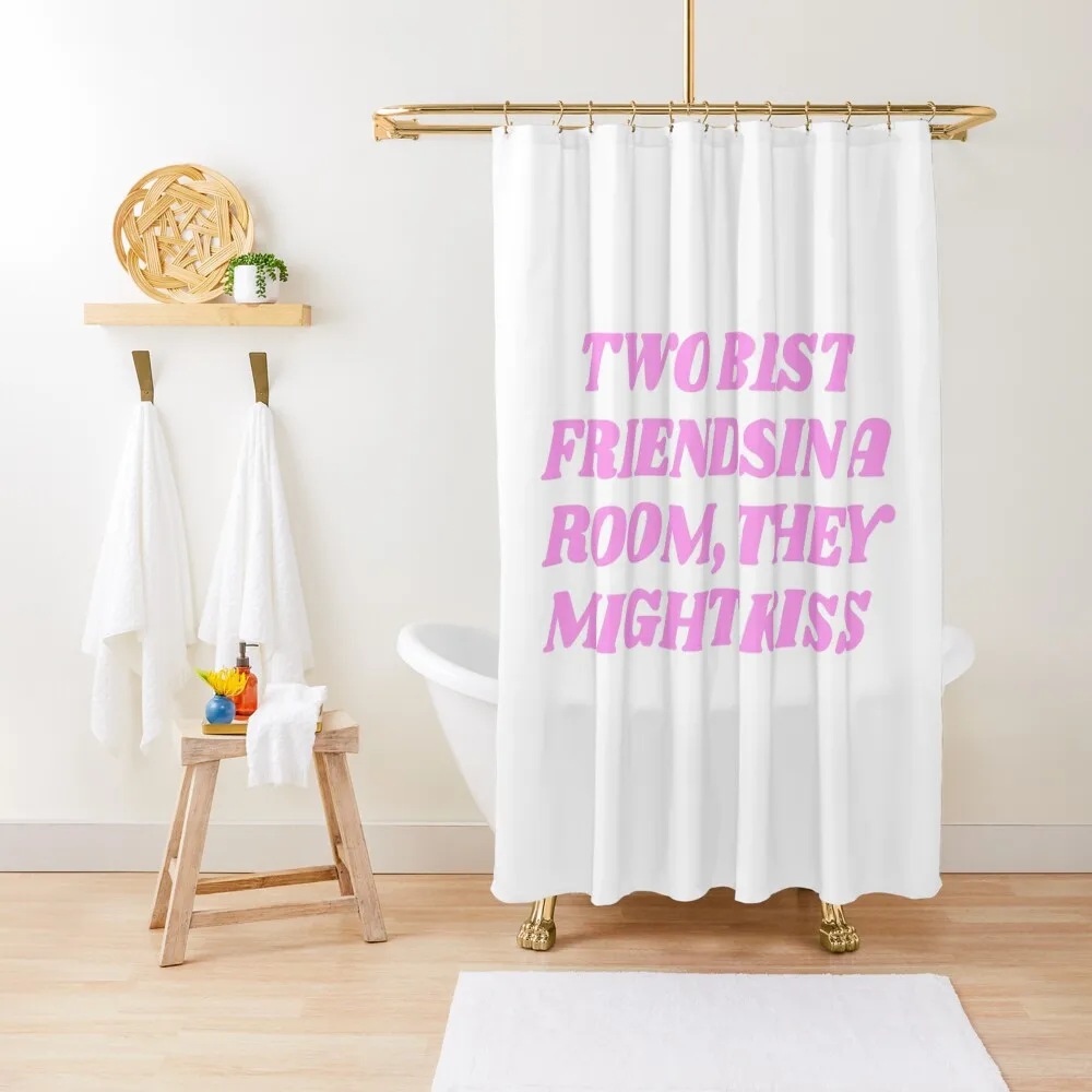 Two Best friends in a room, they might kiss! Shower Curtain Luxury Bathroom Bathroom Decor Waterproof Bathroom Shower Curtain