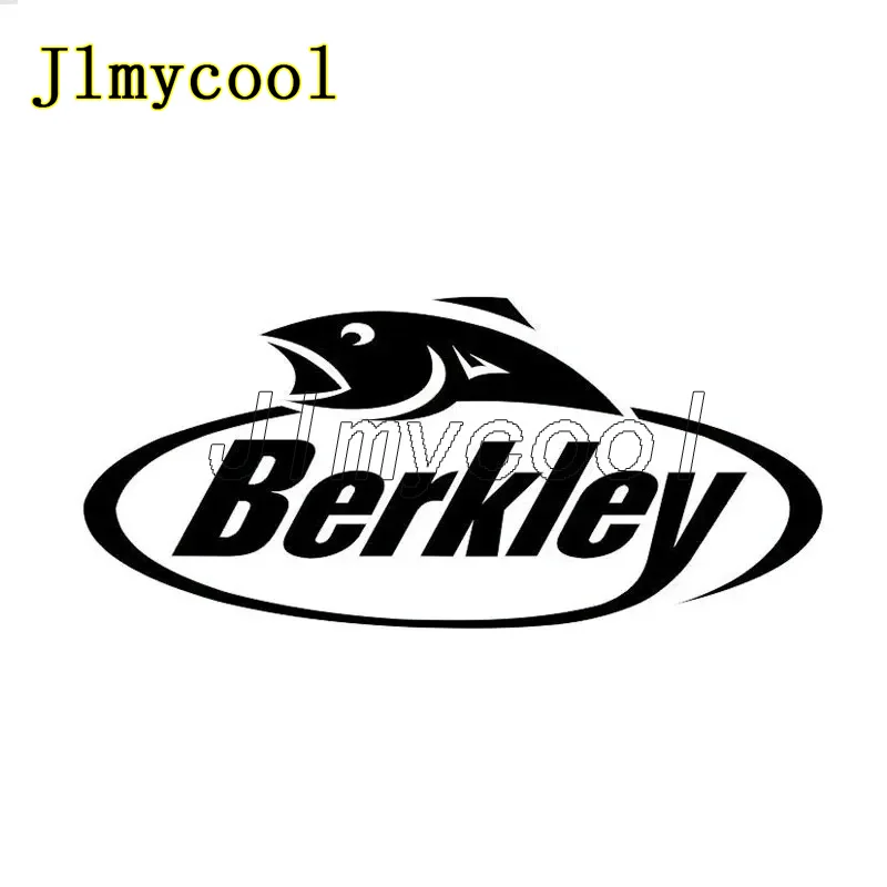 

17.1CM*7.6CM Berkley Fishing Tackle lures boat Vinyl Car Decal Sticker Car accessories funny Car Sticker Black Sliver Sticker