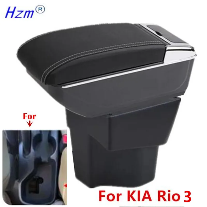 

For KIA Rio 3 Armrest Box KIA K2 X-line Rio 3 2011-2016 Car Armrest Box Storage box Interior Retrofit Car Accessories