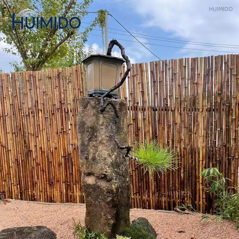 Antiseptic bamboo fence fence Outdoor courtyard fence Partition carbonization