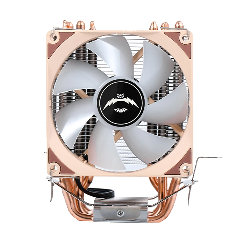 QiuzAim Computer CPU Cooler Fan 2/4/6 Heat Pipe Processor 90mm Air-Cooled Compatible LGA2011 X79 X99 115X 1200 1700 AM4 AM5 2066