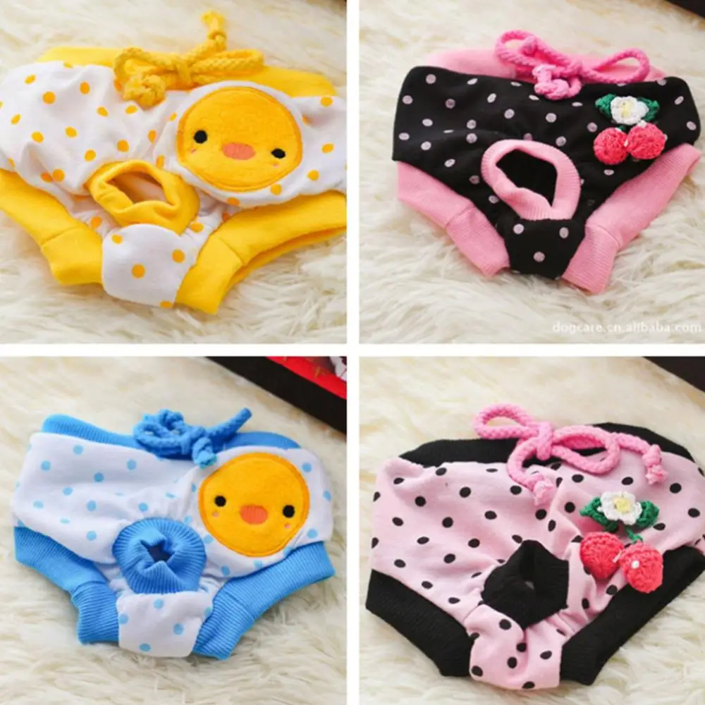 Female Pet Dog Puppy Diaper Pants Physiological Sanitary Short Panty Menstrual Short Panty Dog Diapers Pet Dog Panties