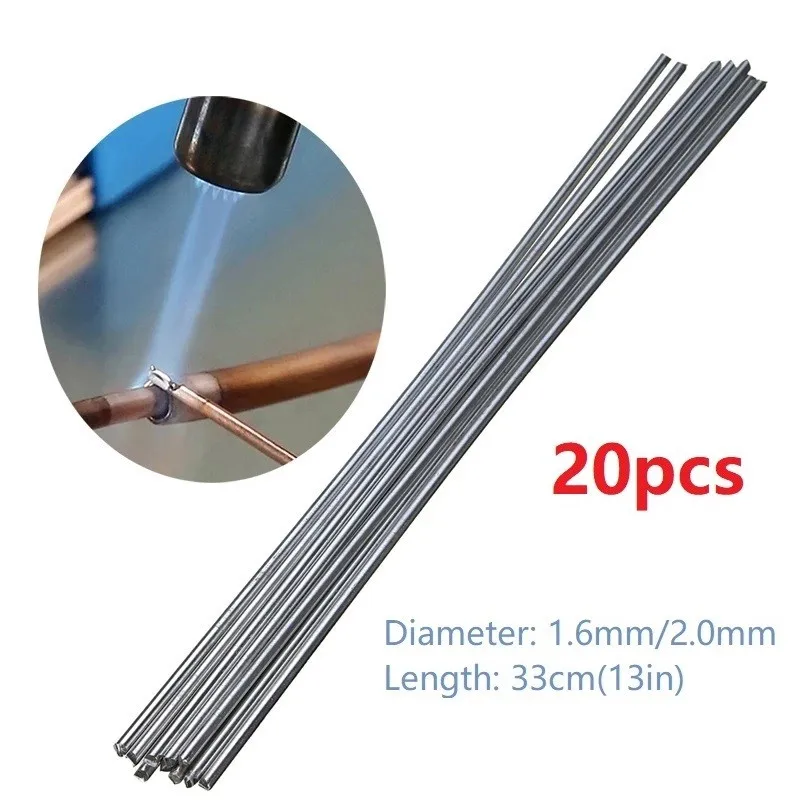 20pcs Universal Welding Rods Copper Aluminum Iron Stainless Steel Cored Welding Rod Solder Wire Electrode No Need Solder Powder