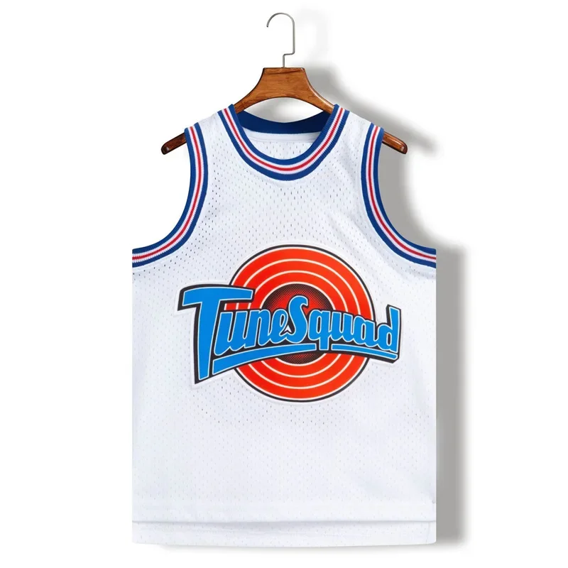 Movie Cosplay Costumes Space-Jam Tune-Squad #23 #1 BUGS #10 LOLA #22 Murray Bunny Children Kid Basketball Jersey Stitched Number