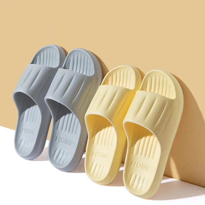 Thick Platform Bathroom Home Slippers Women Fashion Soft Sole EVA Indoor Slides Woman Sandals 2024 Summer Non-slip Flip Flops