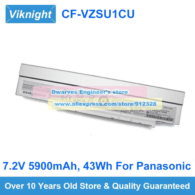 

Genuine 7.2V 5900mAh 43Wh Battery CF-VZSU1CU Charge For Panasonic TOUGHBOOK CF-LV72 CF-LV7 CF-LV8 CF-LV9 CF-SV1 CF-SV7 CF-SV9