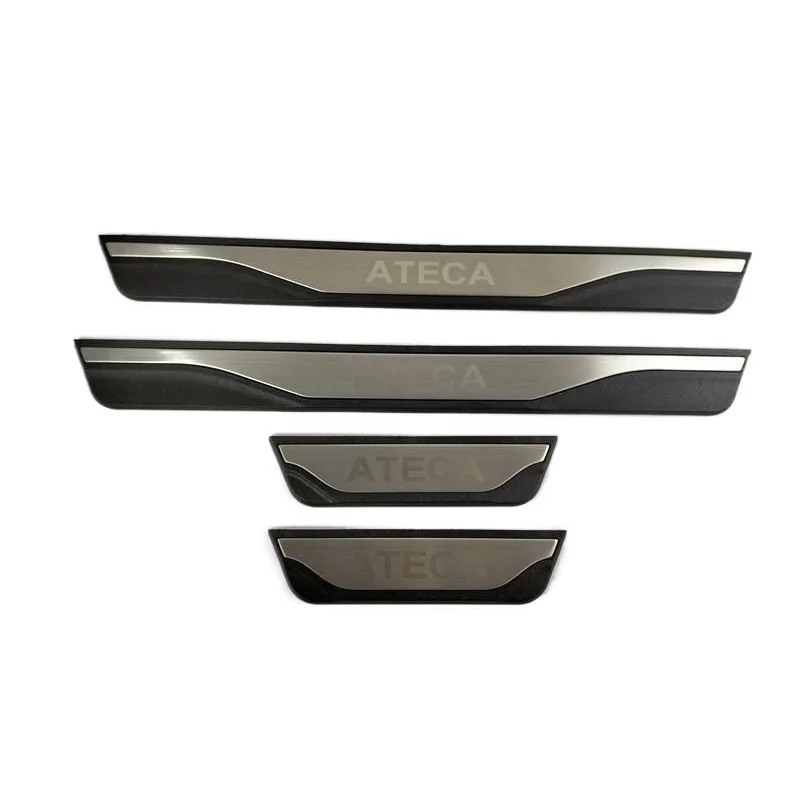 4PCS/Lot For 2016-2021 SEAT ATECA KH7 ABS Stainless Steel Auto Car Door Sill Pedal Welcome Scuff Plate Decoration Cover