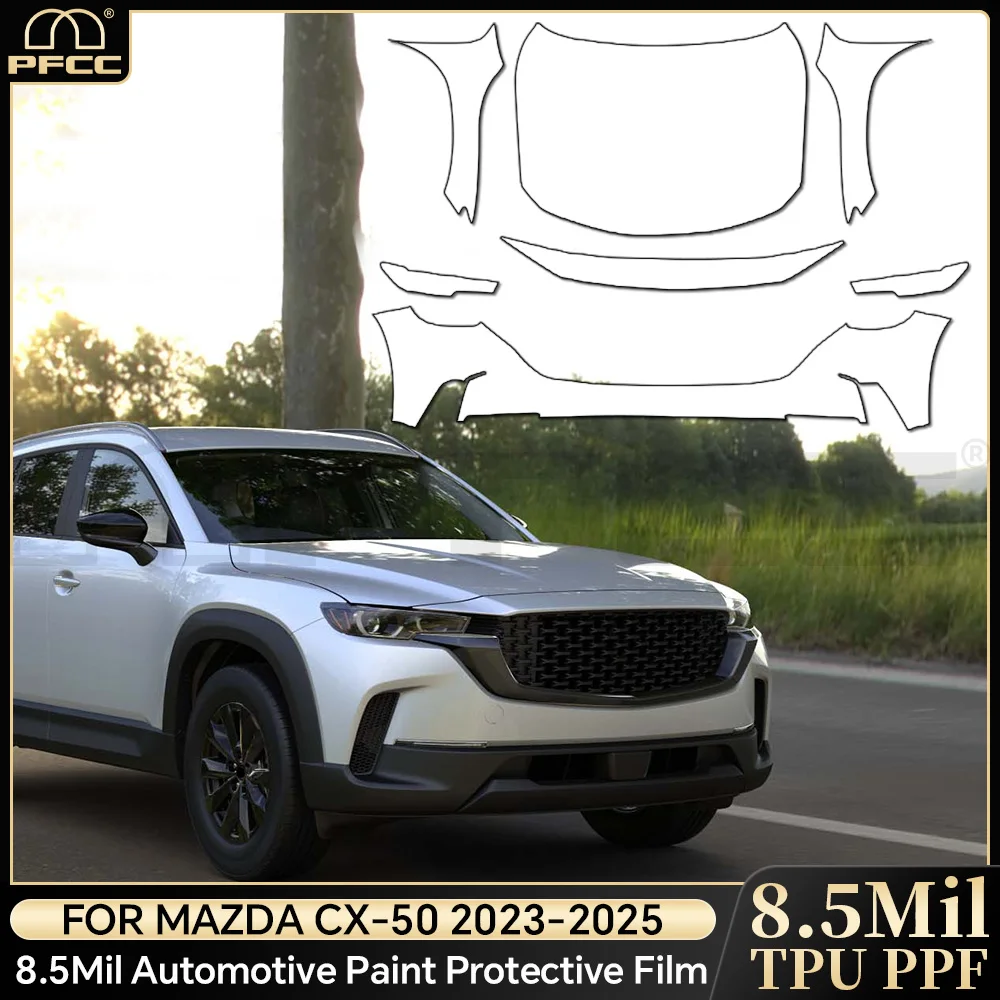 

For Mazda CX50 CX-50 2023-2025 TPU Paint Protection Film Clear Bra Car Body Anti-Scratch Pre-cut PPF Invisible Resistant Cover