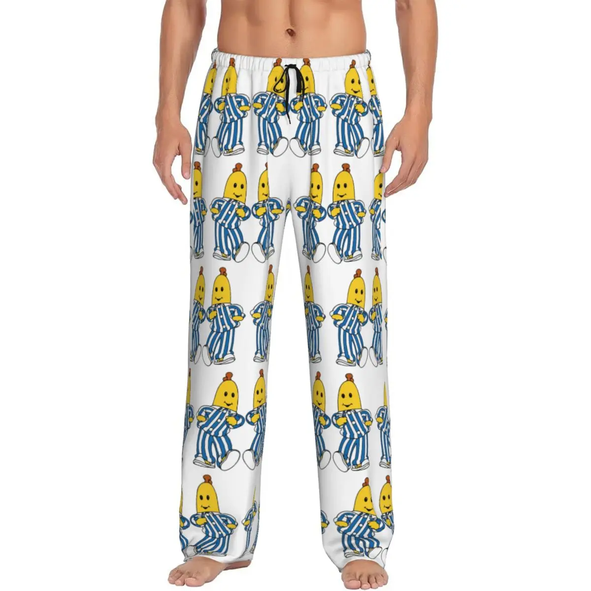 Custom Bananas In Pyjamas Best Friend Pajama Pants Men Sleepwear Sleep Lounge Bottoms with Pockets