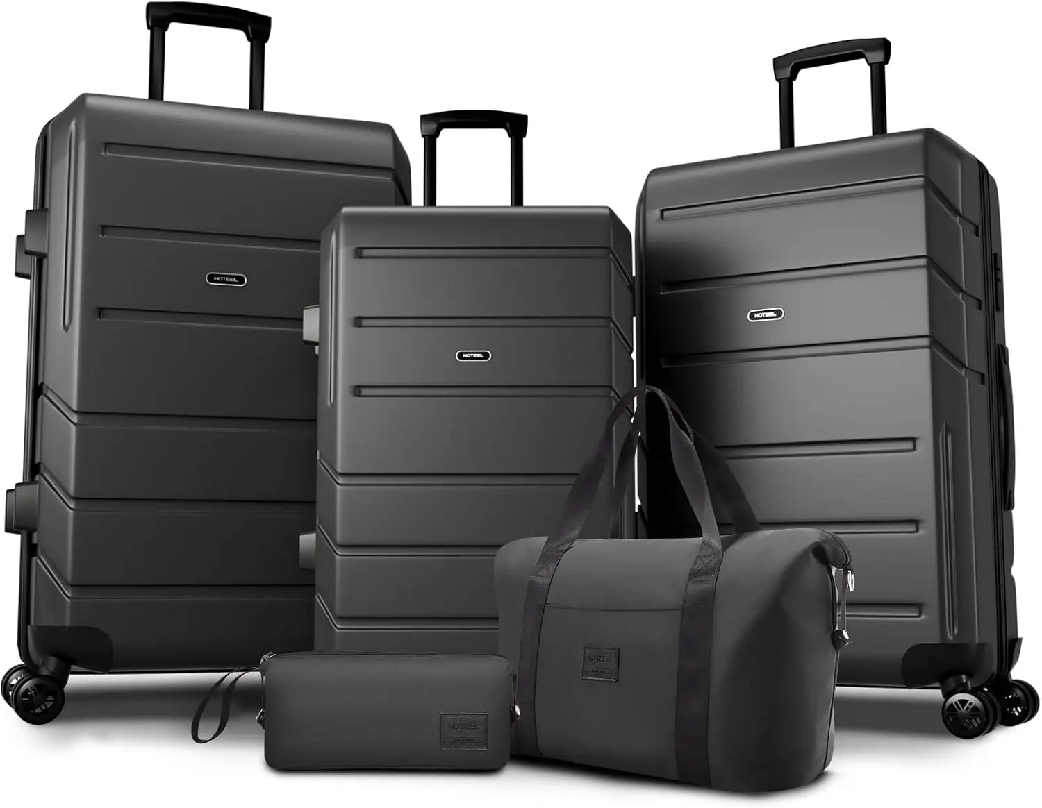 

5PCS Luggage Set Expandable ABS+PC Hardshell Carry on Suitcase with Spinner Wheels & TSA Lock,Rolling Suit Case(20/24/28/DB/TB)