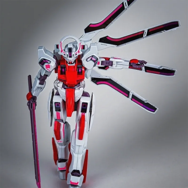 JMS chinois rouge HG 1/144 Schwarzette la sorcière de Mercury Mech, Kit d'assemblage, figurine d'action, jouets d'ornement de bureau, cadeau
