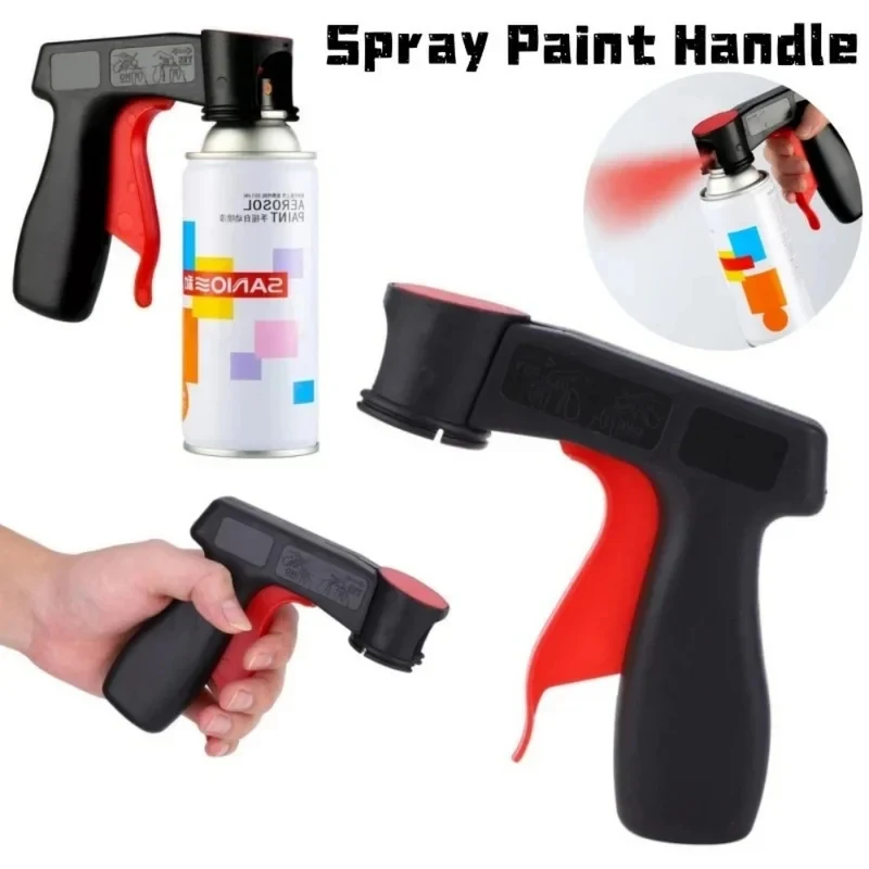 1 PC Portable Spray Paint Handle Universal Reusable Self Spraying Plastic Hand Spray Gun Adapters Cars Maintenance Care Tools