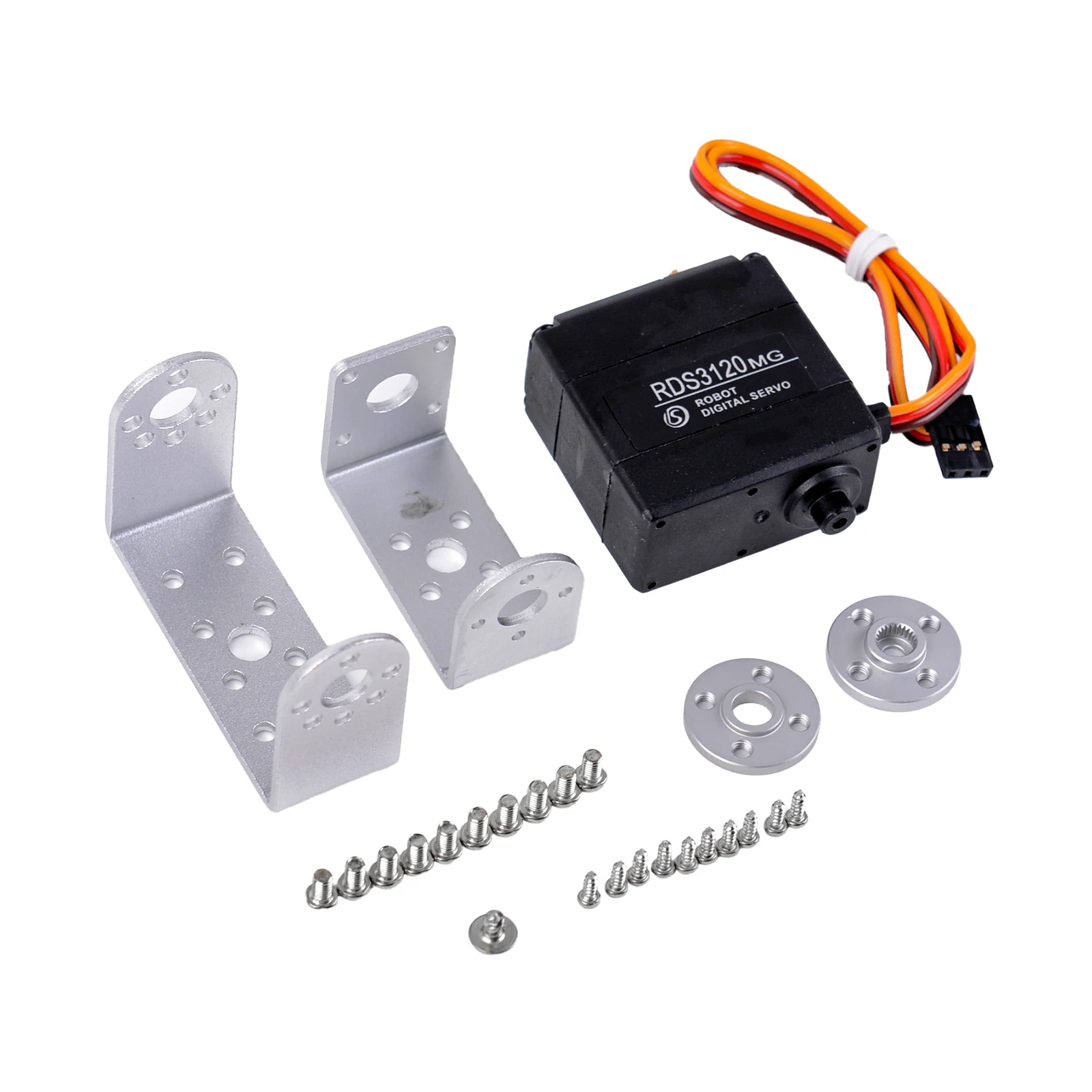 RDS3120 Servo Digitale 20kg - 180 ° /270 °   Metal Gear per auto/camion Arduino/RC (montaggio lungo/corto/U) Progetto robotico fai-da-te