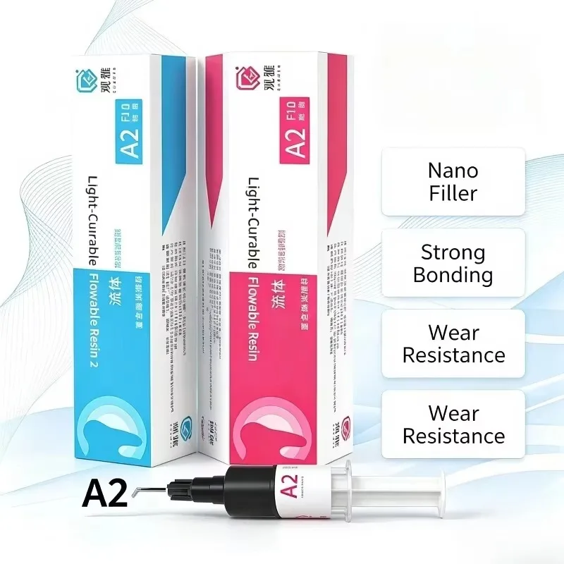 Dental Oral Materials Aesthetics Fluid Fissure Sealant A2 Varying Viscosity F00, Flowable Resin F10 Consumables Nano-filled