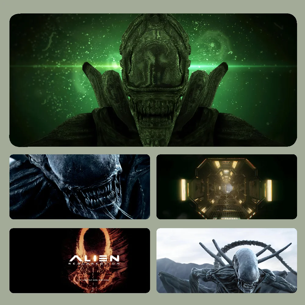 Movie A-Alien Mousepad Large Gaming Mouse Pad LockEdge Thickened Computer Keyboard Table Desk Mat