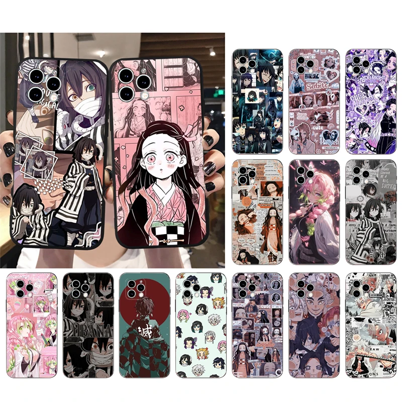 

Phone Case Carcasa Funda For iPhone 17 Pro Max 17 Air 16 15 14 13 Pro Max 15 16 Pro 15Plus Demon Slayer Anime