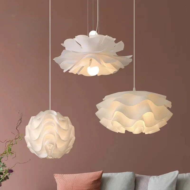 

SANDYHA Modern Nordic Acrylic Chandelier Warm Creative Pendant Light for Bedroom Living Dining Room Hanging Lamp Bedside Decor