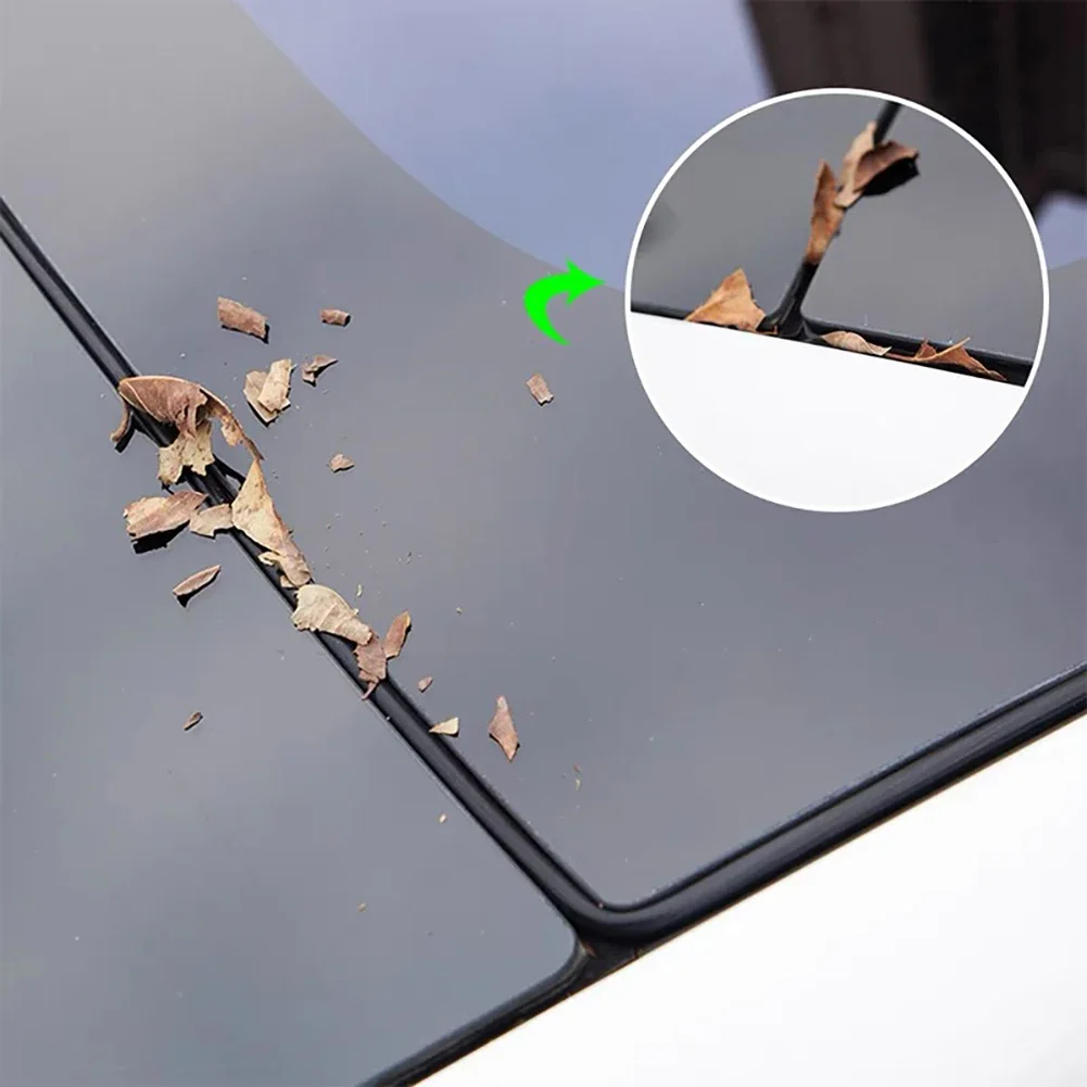 Car Sealing Strips Kit Windshield Roof Soundproof Rubber Weather Draft Seal Strip For Tesla Model 3 Y Damping Sound Insulation view 4
