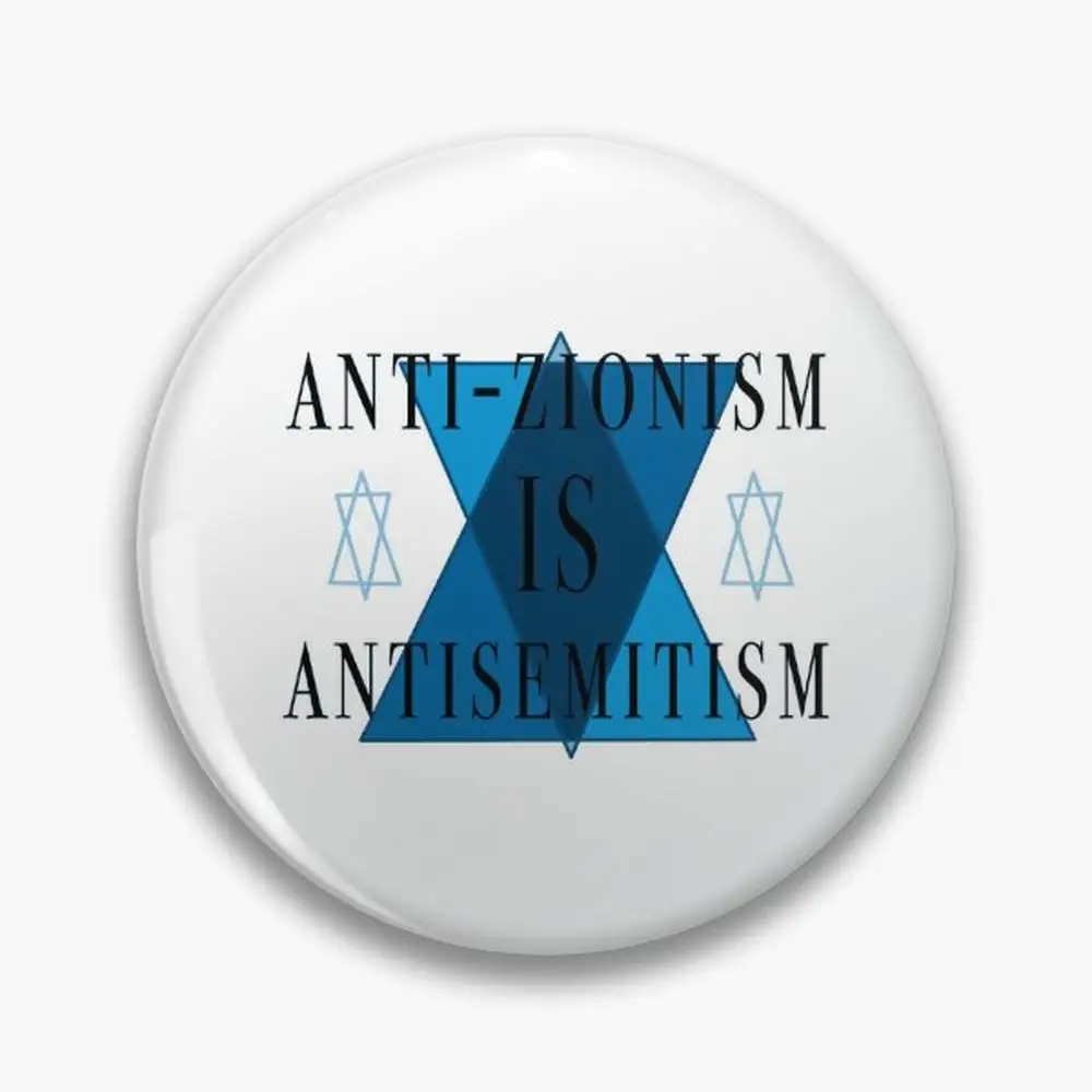 Anti-Zionism is Antisemitism Pin Buttons Brooches  Jewelry Accessory Customize Brooch Fashion Lapel Badges