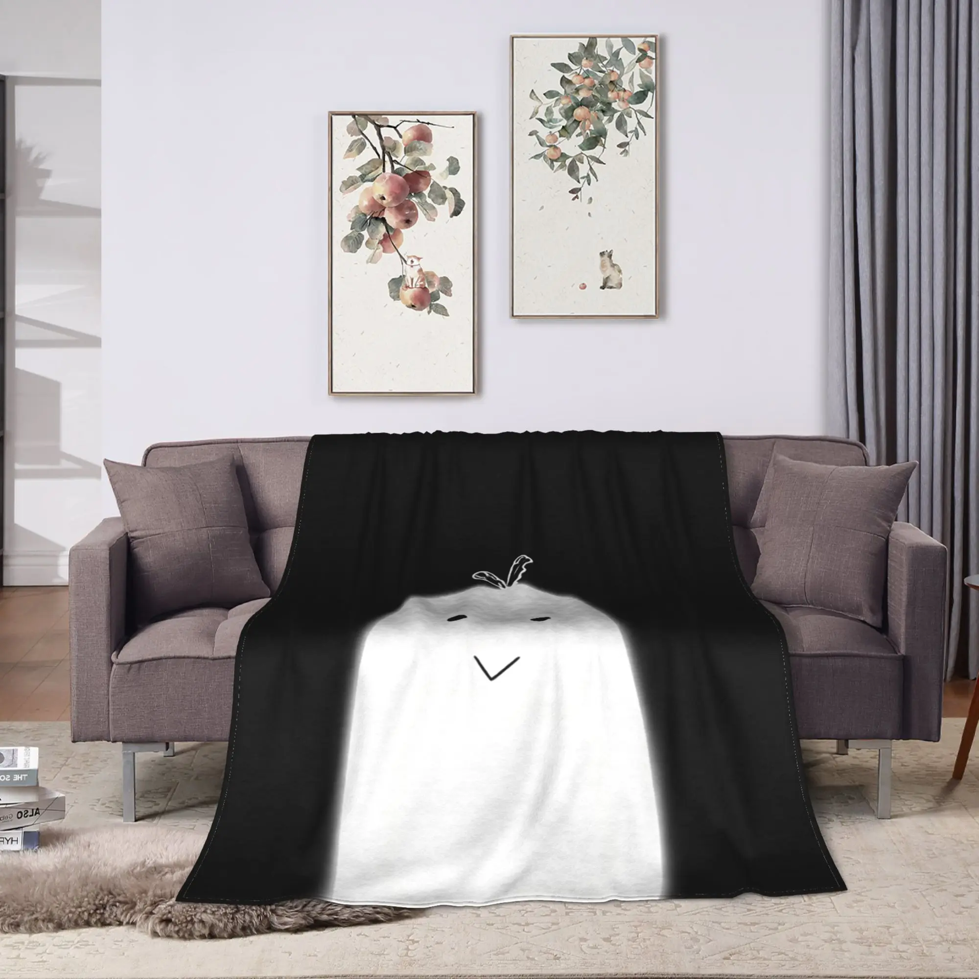 L-Lightsaber BL Manhwa Blanket Quality Warm Cozy  Throw Blanket Winter Plane Travel Living Room Pattern Bedspread