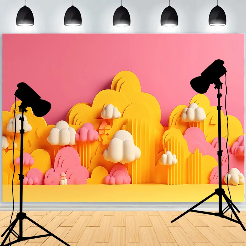 Studio est décoré avec des ballons bleu vacances photographie décors accessoires bébé nouveau-né fête d'anniversaire Photo fond DA-06