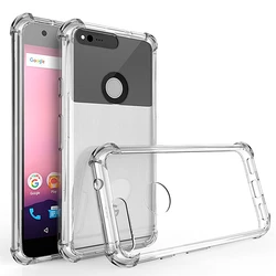Air Cushion Shockproof Silicone TPU Back Cover Airbag Case for Google Pixel 1 2 3 3A 4 XL 4A 5 5A 6 7 8 9 6A 7A 8A 9A Pixel9 XL