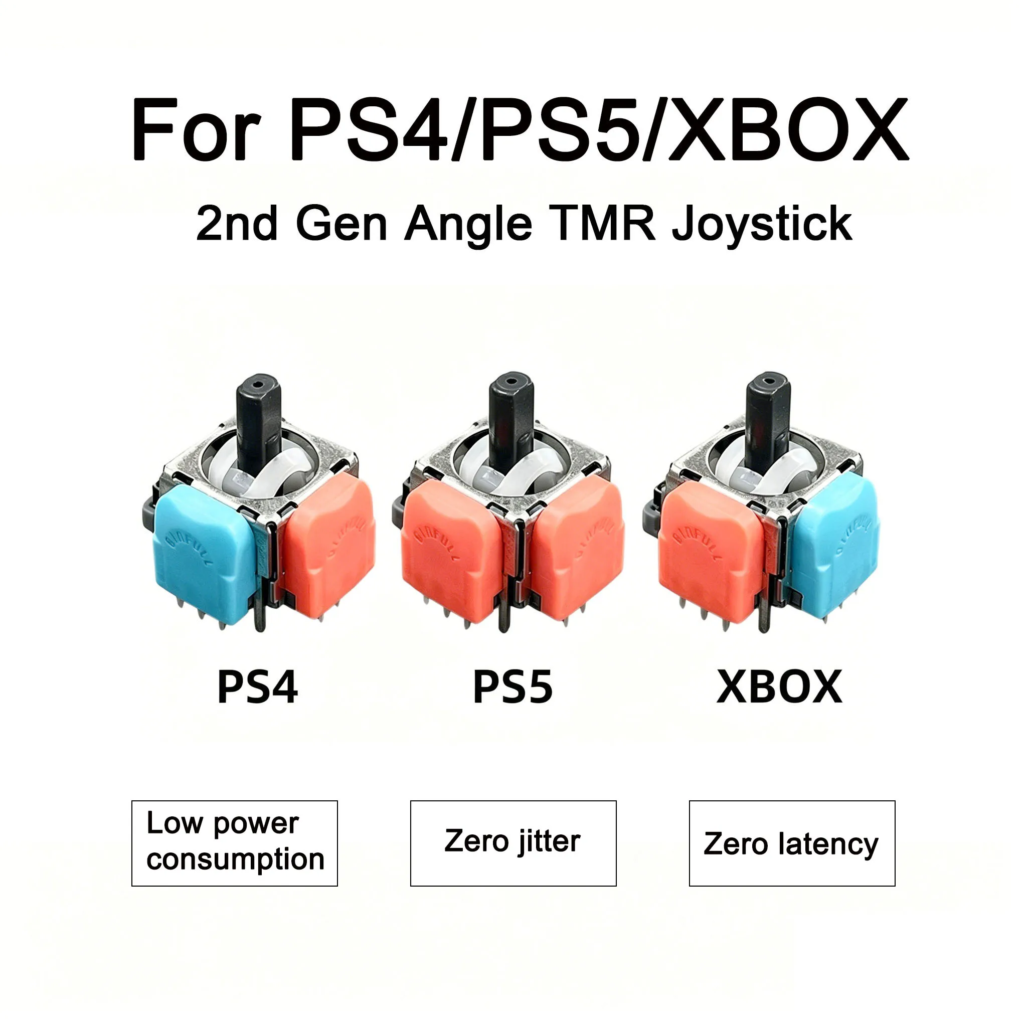 1-2PCS DS13 Angle Gen 2 TMR Joystick For PS5/PS4/Xbox Controller Repair Parts,– Zero Drift, High Accuracy, Low Power