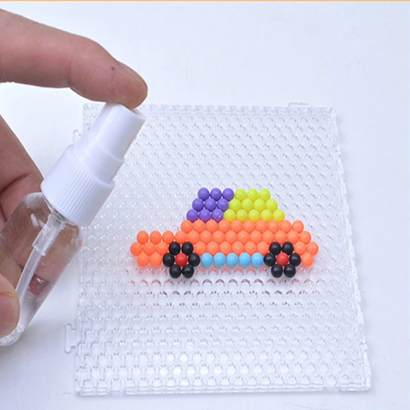 Recharge de perles à eau magiques pour enfant, 12000 pièces, 30 couleurs, puzzle, cristal, bricolage, pulvérisation, ensemble jeux de balle en 3D, jouets faits à la main,