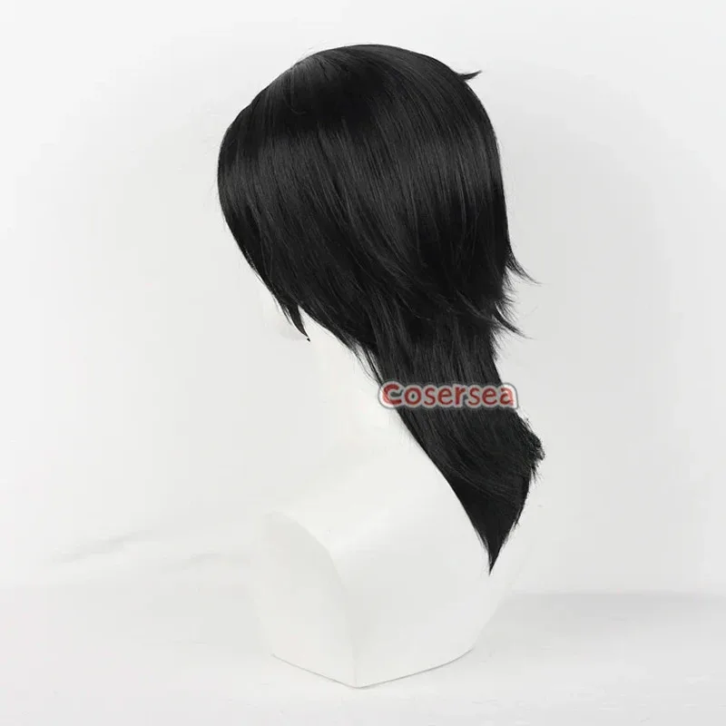 Cosersea Arcane Vi pelucas de Cosplay LOL Temporada 2 Arcane Vi 45cm de largo liso negro mezclado rojo Cos peluca pelo sintético resistente al calor