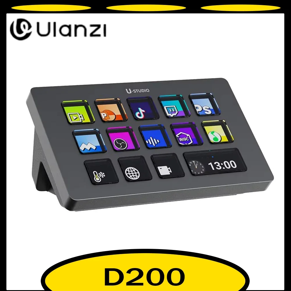 Ulanzi D200 Stream Deck Keyboard Custom Production Console Studio Controller For Gaming Live Broadcast Content Creation Youtube