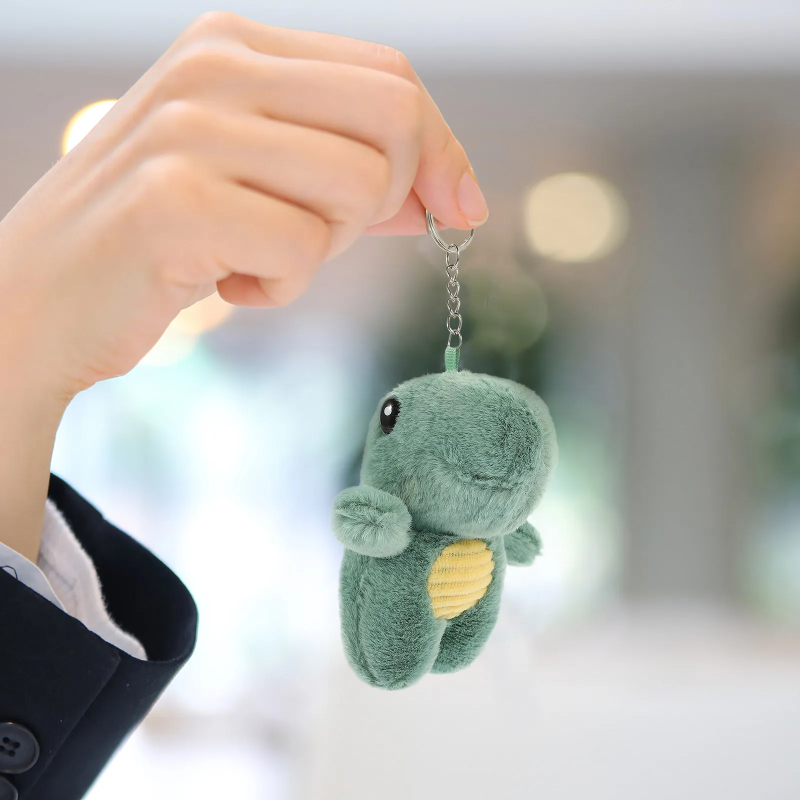 

Backpack Keychain Bag Keychains Animal Pendant Dinosaur Ring Cartoon Embroidered Cute