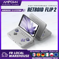 Retroid Pocket Flip2 Handheld Game Console 5.5'' AMOLED Screen Video Output MTK Snapdragon Processor Fans Cooling Fast Charging