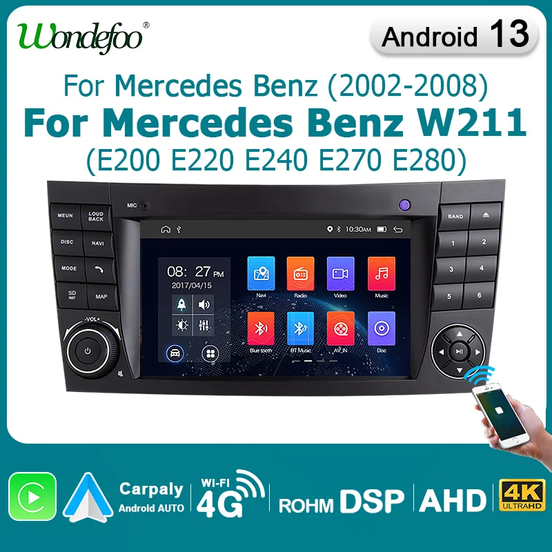 Revisión y recomendación del reproductor multimedia para automóvil Android W211 para Mercedes-Benz W211