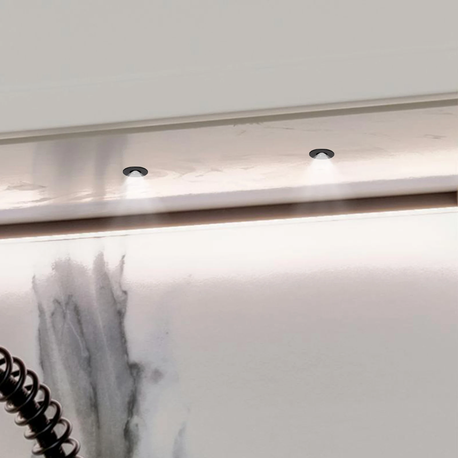 

2Pcs Cabinet Downlight Mini LED Spot Lights DC12V High Brightness Embedded Display Lighting for Jewelry Plants