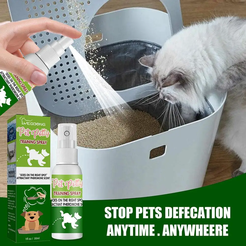 30ml Pet Toilet Training Spray Inducer Dog Poops Cat Spray Defecation Location Pee Positioning Pet Training Stool Puppy Ind V8X2