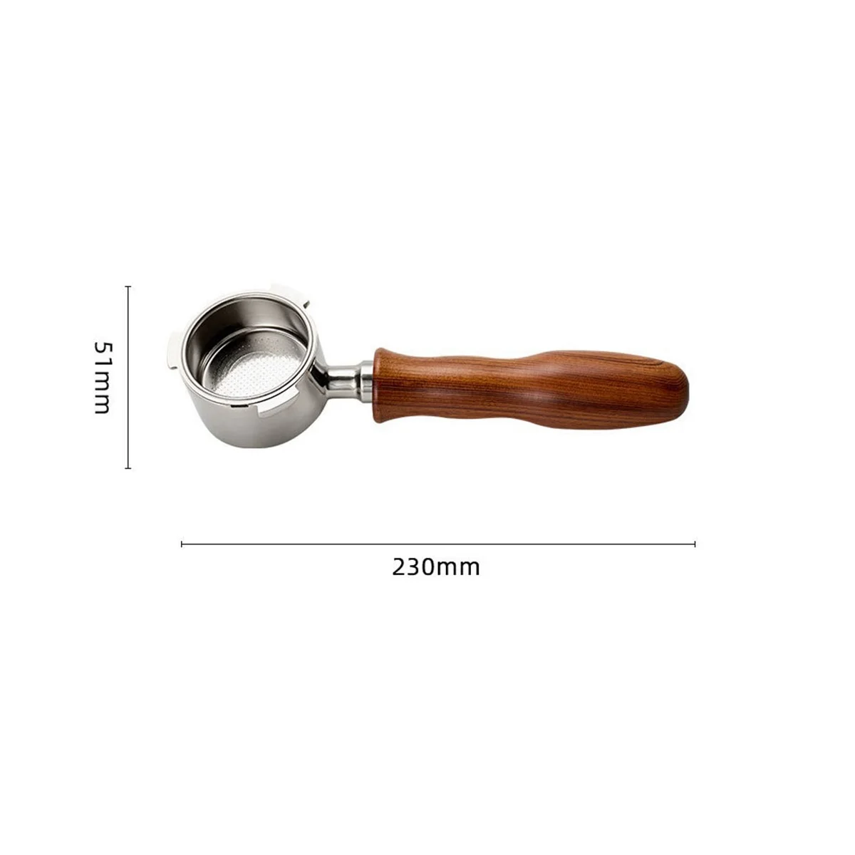 فلتر القهوة بدون قاع مقاس 51 مم لاستبدال سلة المرشح وإكسسوارات القهوة وأدوات الإسبريسو باريستا